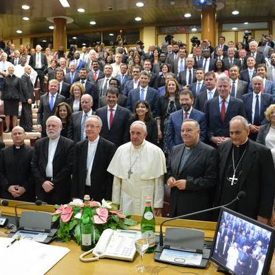 papa Francisco y Alcaldes del mundo