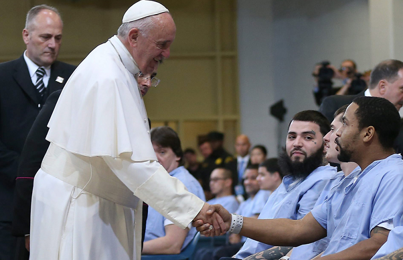 EFE - Visita del Papa a la cárcel Curran EEUU