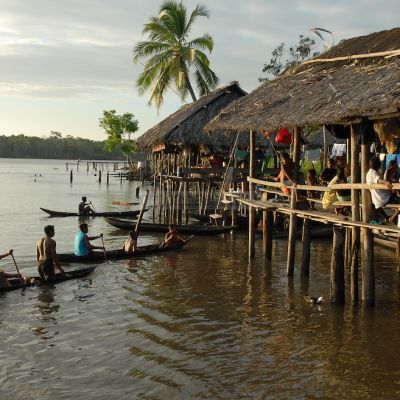 Comunidad Warao de Boca de Tigre en el Delta Amacuro, Venezuela.