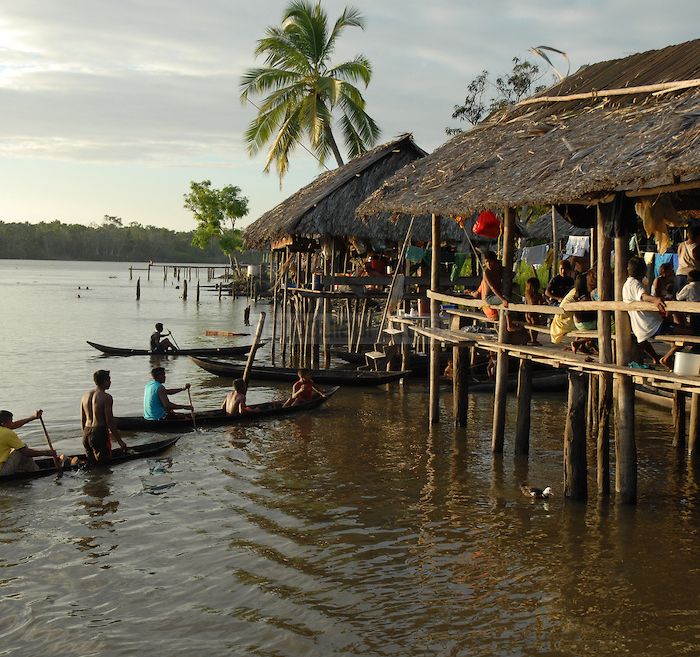 Comunidad Warao de Boca de Tigre en el Delta Amacuro, Venezuela.