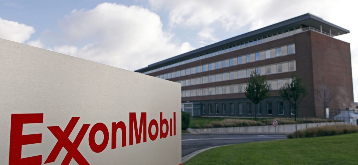 File photo of  the Belgian headquarters of oil giant ExxonMobil in Machelen