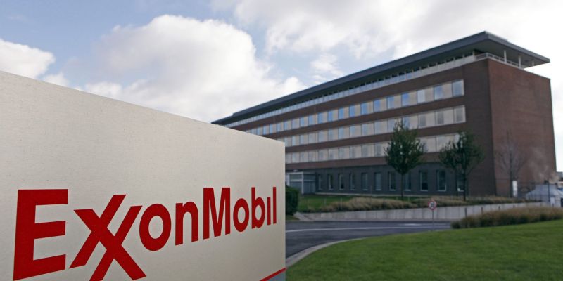 File photo of the Belgian headquarters of oil giant ExxonMobil in Machelen