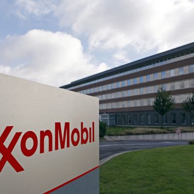 File photo of the Belgian headquarters of oil giant ExxonMobil in Machelen