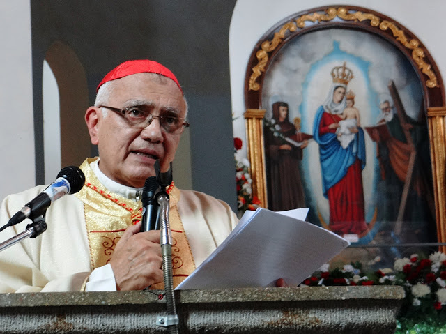 1 Cardenal Porras durante la homilía este 24 julio en Caracas