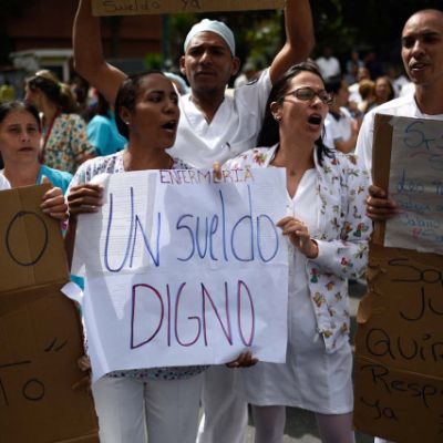 VENEZUELA-CRISIS-HEALTH-PROTEST