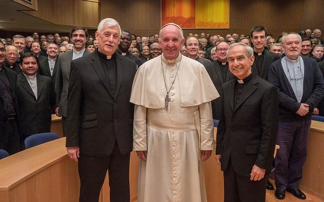 Jesuitas con el Papa Francisco