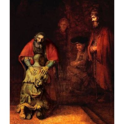 El retorno del hijo pródigo , por el pintor holandés Rembrandt