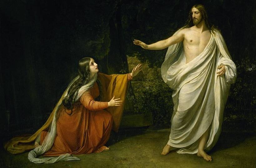 Aparición de Cristo a María Magdalena tras la Resurrección, de Aleksandr Ivánov, 1835