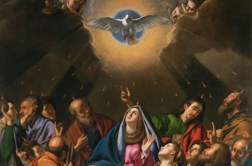 MAÍNO, FRAY JUAN BAUTISTA Pentecostés 1615 - 1620. Óleo sobre lienzo(1)