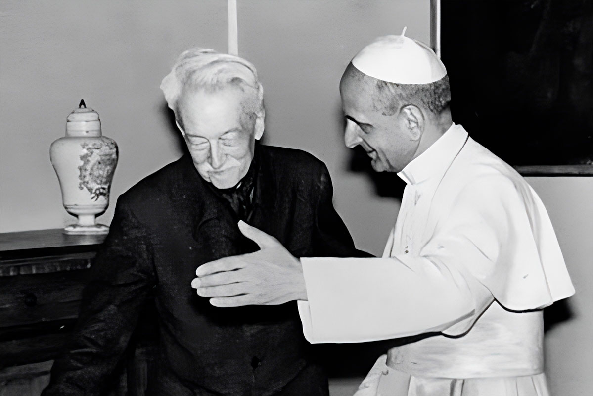 Jacques Maritain y el papa Pablo VI Fundacion Pablo VI
