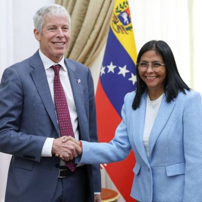 Delcy Rodríguez, min energía Trump